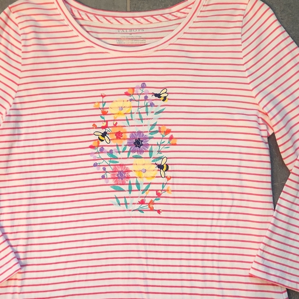 Talbots Striped Top - Picture 2 of 5